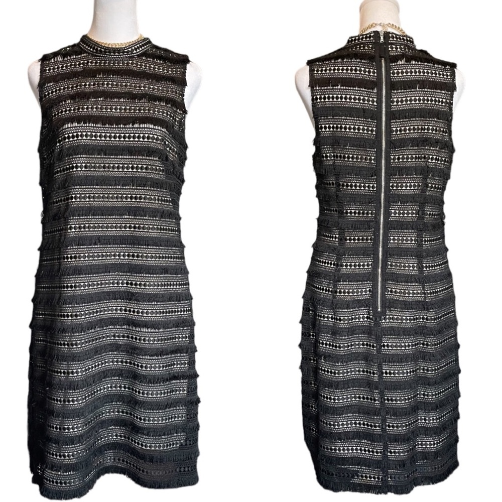 J. Crew Black Lace Mini Dress